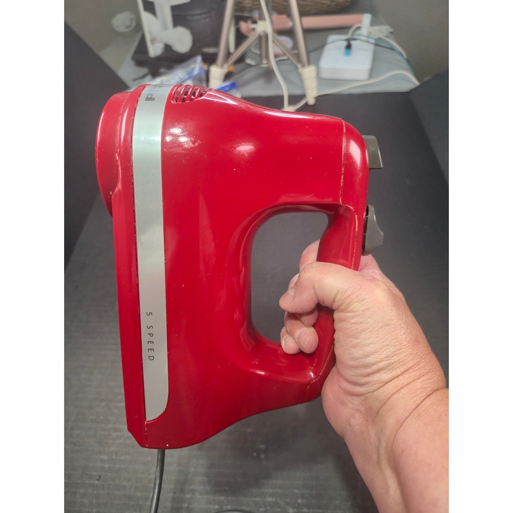 KitchenAid 5 Speed Ultra Power Hand Mixer Empire Red KHM512ER0